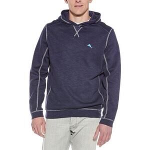 Tommy Bahama Navy Blue Cotton Pullover Hoodie Men's XL Hooded